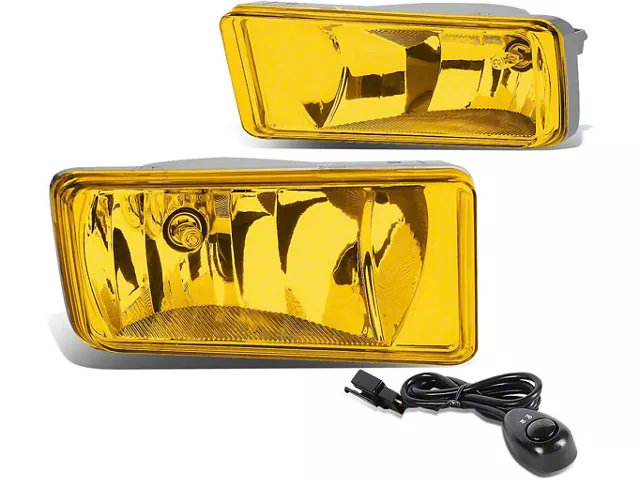 Fog Lights with Switch; Amber (07-15 Sierra 1500)