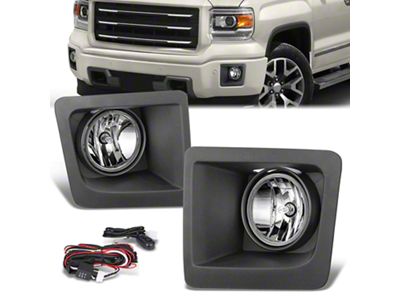 Fog Lights with Switch; Clear (14-15 Sierra 1500)