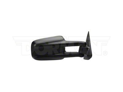 Folding Manual Non-Heated Side Mirror; Wide Load; Passenger Side; Black (99-06 Sierra 1500)