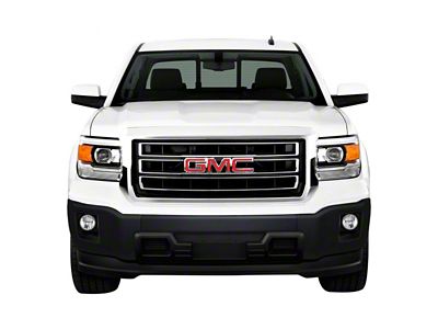 Front Bumper Cover; Not Pre-Drilled for Front Parking Sensors; Matte Black (14-15 Sierra 1500)