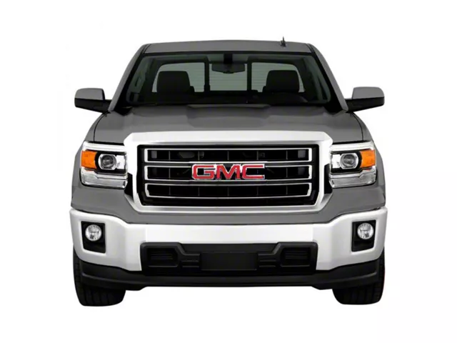 Front Bumper Cover; Not Pre-Drilled for Front Parking Sensors; Summit White (14-15 Sierra 1500)