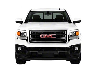 Front Bumper Cover; Pre-Drilled for Front Parking Sensors; Gloss Black (14-15 Sierra 1500)