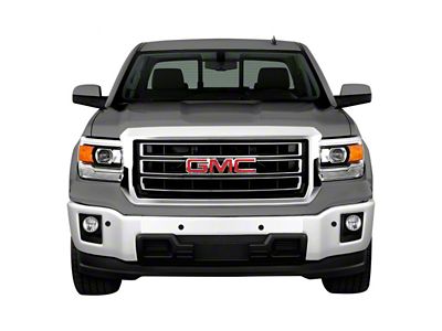 Front Bumper Cover; Pre-Drilled for Front Parking Sensors; Summit White (14-15 Sierra 1500)