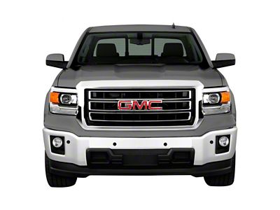 Front Bumper Cover; Pre-Drilled for Front Parking Sensors; Summit White (14-15 Sierra 1500)