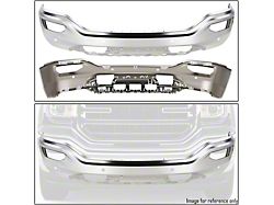 Front Bumper with Fog Light Openings; Pre-Drilled for Front Parking Sensors; Chrome (16-18 Sierra 1500)