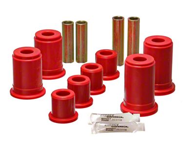 Front Control Arm Bushings; Red (99-04 2WD Sierra 1500)