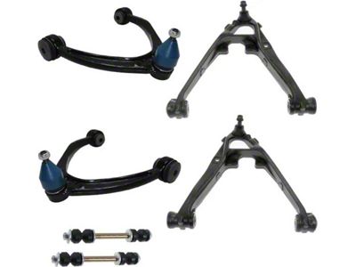 Front Control Arms with Sway Bar Links (07-15 Sierra 1500 w/ Stock Cast Iron Lower Control Arms)