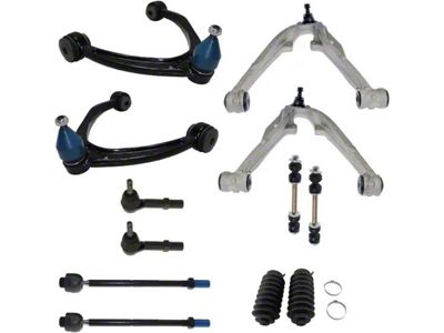 Front Control Arms with Sway Bar Links and Tie Rods (07-13 Sierra 1500 w/ Stock Aluminum Lower Control Arms)