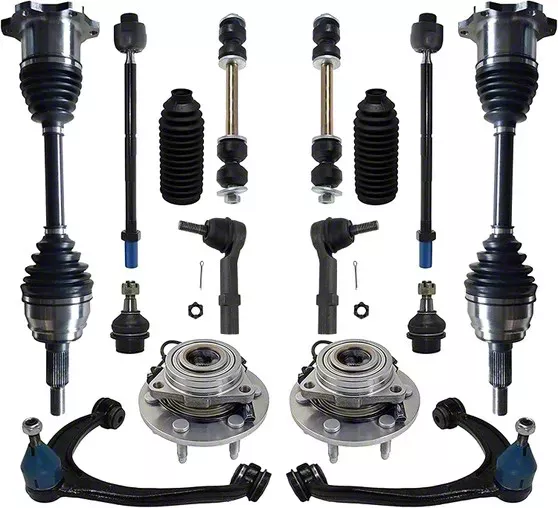 Sierra 1500 Front CV Axles with Wheel Hub Assemblies, Lower Ball Joints