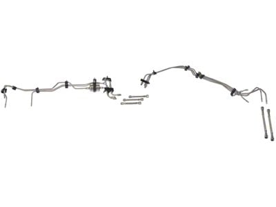 Front Fuel Line Kit; Stainless Steel (99-03 Sierra 1500 Regular Cab)