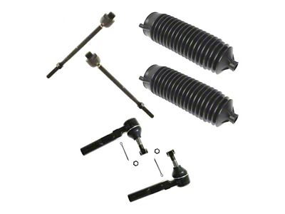 Front Inner and Outer Tie Rods with Rack and Pinion Bellows (99-06 2WD Sierra 1500)