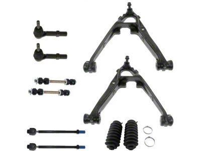 Front Lower Control Arms with Sway Bar Links and Tie Rods (07-13 Sierra 1500 w/ Stock Cast Iron Lower Control Arms)