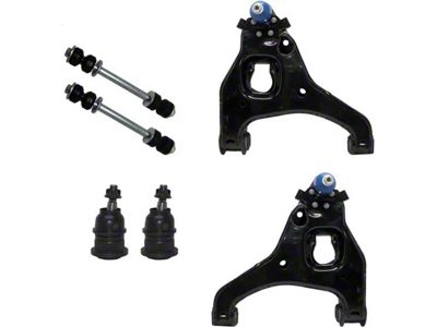 Front Lower Control Arms with Upper Ball Joints and Sway Bar Links (99-06 2WD Sierra 1500 w/ Front Coil Springs)