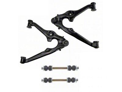 Front Lower Control Arms with Ball Joints and Sway Bar Links (16-18 Sierra 1500 w/ Stamped Steel Control Arms)