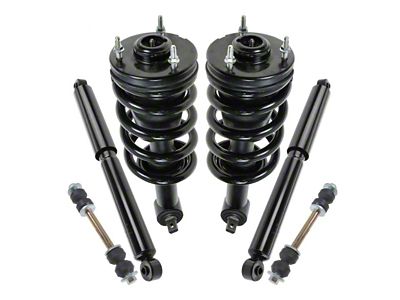 Front Strut and Spring Assemblies with Rear Shocks and Sway Bar Links (07-13 Sierra 1500)