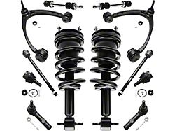 Front Strut and Spring Assemblies with Lower Ball Joints, Sway Bar Links and Upper Control Arms (07-13 Sierra 1500)