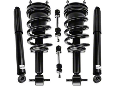 Front Strut and Spring Assemblies with Rear Shocks and Front Sway Bar Links (07-13 Sierra 1500)