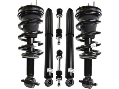 Front Strut and Spring Assemblies with Rear Shocks and Sway Bar Links (14-18 4WD Sierra 1500, Excluding Denali)