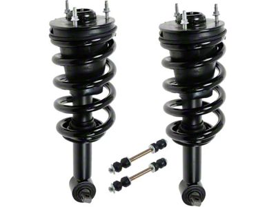 Front Strut and Spring Assemblies with Sway Bar Links (07-13 Sierra 1500)