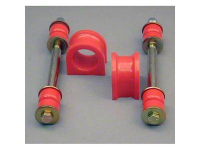 Front Sway Bar Bushing and End Link Kit; 36mm; Red (99-03 4WD Sierra 1500)