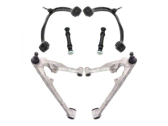 Front Upper and Lower Control Arms with Ball Joints and Sway Bar Links (09-13 Sierra 1500)