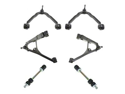 Front Upper and Lower Control Arms with Ball Joints and Sway Bar Links (99-06 4WD Sierra 1500 Regular Cab, Extended Cab)