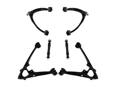 Front Upper and Lower Control Arms with Ball Joints and Sway Bar Links (07-16 Sierra 1500)