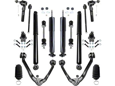 Front Upper Control Arms with Front and Rear Shocks and Sway Bar Links (99-06 2WD Sierra 1500 w/o Electronic Suspension)