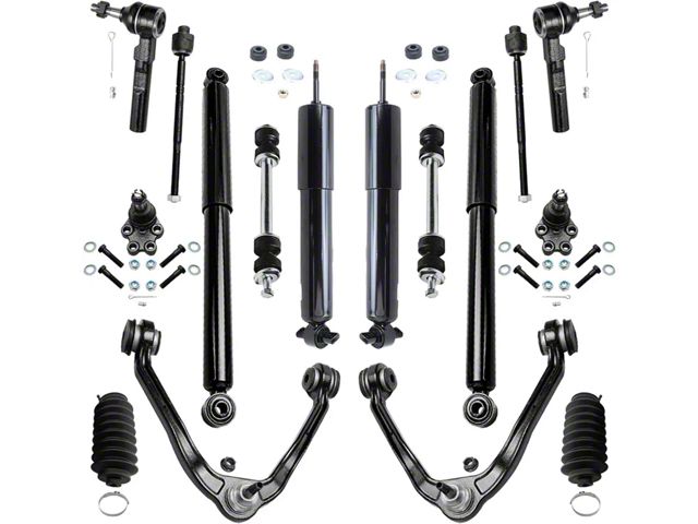 Front Upper Control Arms with Front and Rear Shocks and Sway Bar Links (99-06 2WD Sierra 1500 w/o Electronic Suspension)