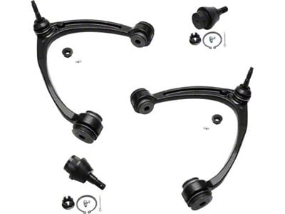 Front Upper Control Arms with Lower Ball Joints (07-16 Sierra 1500 w/ Stock Cast Steel Control Arms)