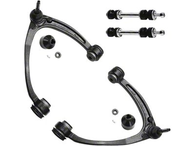 Front Upper Control Arms with Sway Bar Links (07-16 Sierra 1500 w/ Stock Cast Steel Control Arms)