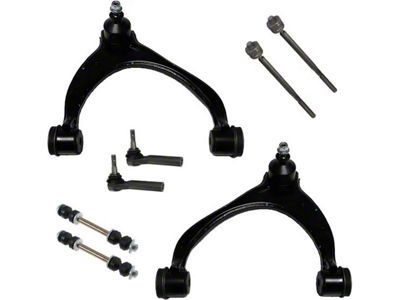 Front Upper Control Arms with Sway Bar Links and Tie Rods (16-18 Sierra 1500 w/ Stock Stamped Steel Control Arms)