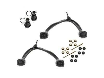 Front Upper Control Arms with Ball Joints and Sway Bar Links (07-14 Sierra 1500 w/ Cast Iron Control Arms)