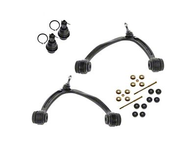 Front Upper Control Arms with Ball Joints and Sway Bar Links (07-14 Sierra 1500 w/ Cast Iron Control Arms)