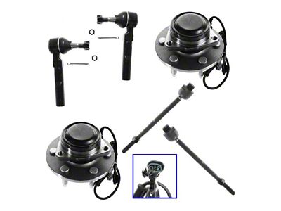 Front Wheel Bearing and Hub Assemblies with Tie Rods (99-06 2WD Sierra 1500)