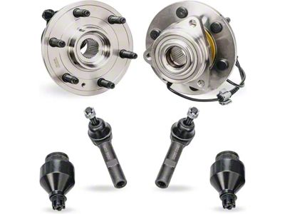 Front Wheel Hub Assemblies with Ball Joint and Tie Rods (07-13 4WD Sierra 1500 w/ Steel Control Arms)