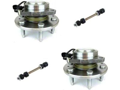 Front Wheel Hub Assemblies with Sway Bar Links (14-18 2WD Sierra 1500)