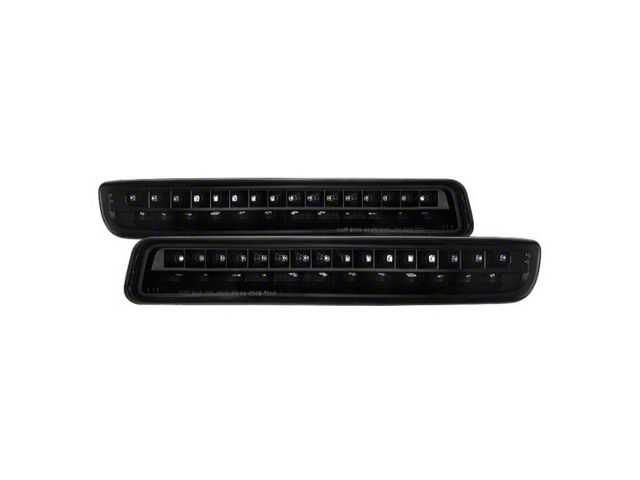 Full LED Bumper Lights; Black (99-06 Sierra 1500, Excluding Denali)