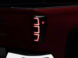 Full LED Tail Lights with Sequential Turn Signal; Black Housing; Clear Lens (19-26 Sierra 1500 w/ Factory LED Tail Lights)
