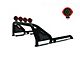 Gladiator Roll Bar with 7-Inch Red Round LED Lights; Black (01-24 Sierra 1500)