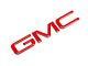 GMC Bed Rail Letter Inserts; Gloss Red (19-23 Sierra 1500)