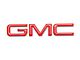 GMC Bed Rail Letter Inserts; Gloss Red (19-23 Sierra 1500)