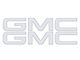 GMC Bed Rail Letter Inserts; Gloss White (19-23 Sierra 1500)