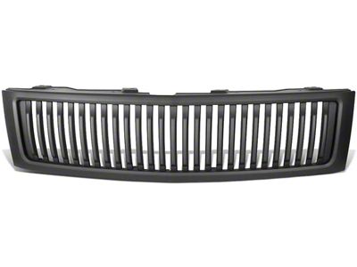 Grille; Badgeless Fence; Matte Black (07-13 Sierra 1500)