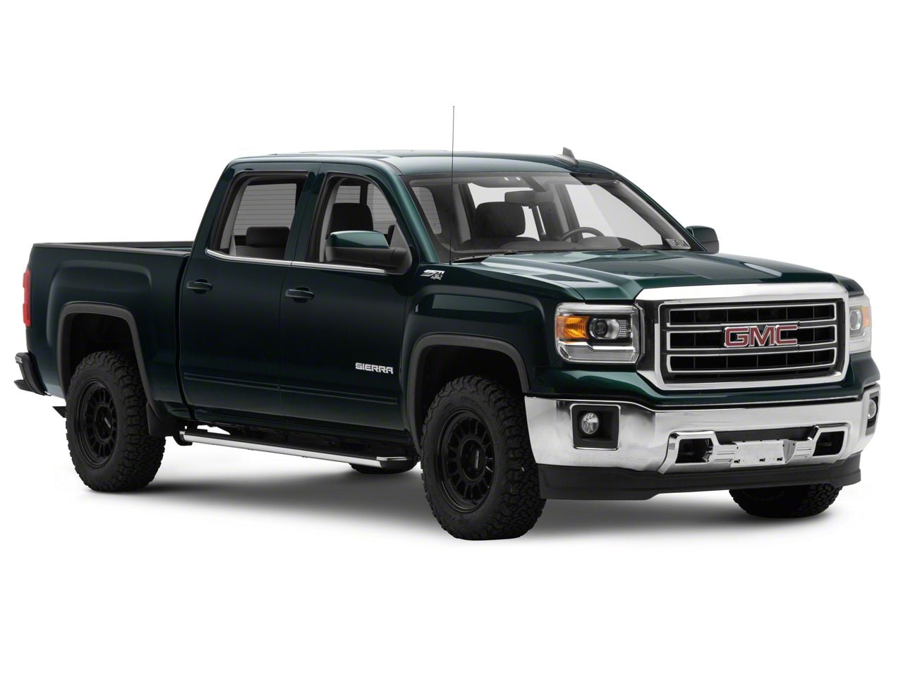 2014-2015 GMC Sierra 1500 Denali Style Black Front Bumper Skid Plate Overlay Cover By RestylingFactory