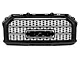 Denali Style Upper Replacement Grille; Gloss Black (16-18 Sierra 1500)