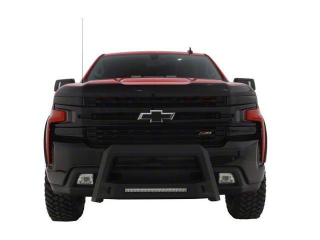 Revolution Bull Bar with LED Light Bar; Black (07-18 Sierra 1500)