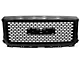 Denali Style Upper Replacement Grille; Gloss Black (14-15 Sierra 1500)