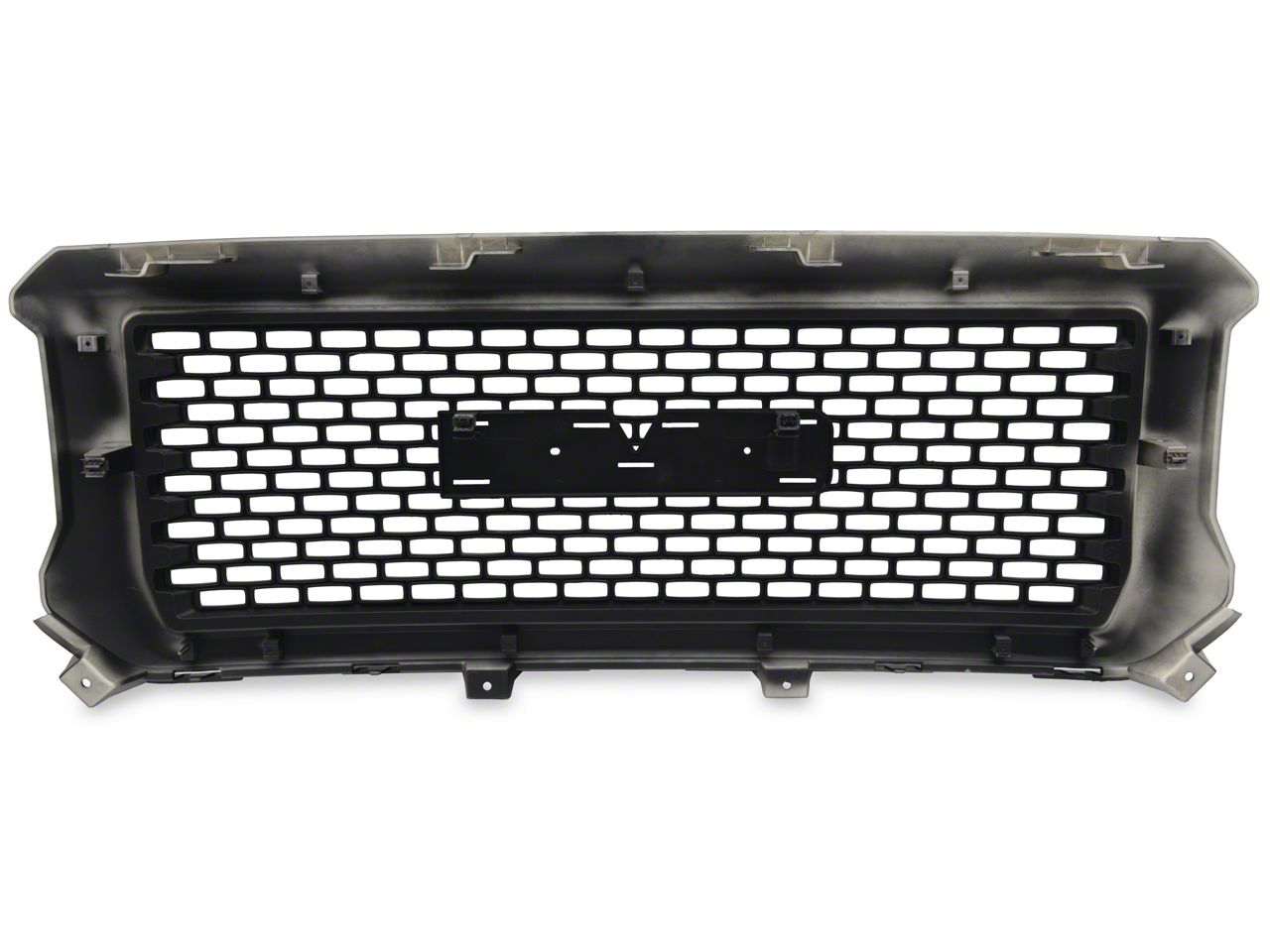 Denali Style Gloss Black Grille & Lower Skid Plate – Fits 2014-2015 GMC Sierra 1500 – 2-Piece Set 1 thumbnail image