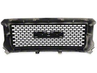 Denali Style Gloss Black Grille & Lower Skid Plate – Fits 2014-2015 GMC Sierra 1500 – 2-Piece Set